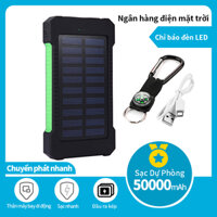 Sạc Dự Phòng Năng Lượng Mặt Trời 50000mAh - Hàng chính hãng - Pin Sạc Dự Phòng chống nước, chống sốc Solar Charger