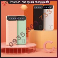 Sạc dự phòng, Pin sạc dự phòng 10000 mAh WK WP-161 chính hãng, chip sạc thông minh đảm bảo an toàn cho mọi thiết bị