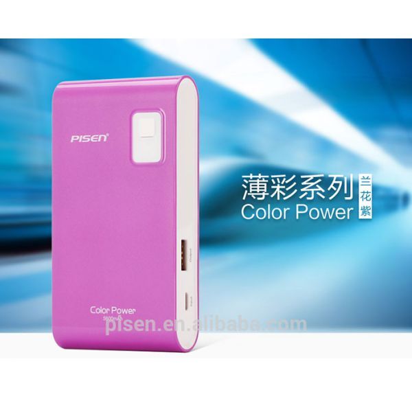 Sạc dự phòng Pisen Color Power 5600mAh -Màu cam