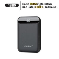 Sạc Dự Phòng Pisen PowerBox C10000 10000mAh Mini (Type-C & Micro, 2 cổng USB, màn hình LED, TP-D01CJ) - Hàng Chính Hãng