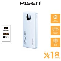 Sạc dự phòng PISEN PRO Power Cube 10500mAh, công suất 22.5W, cho iphone 12 13 14 / Android - Model : TS-D300, trắng