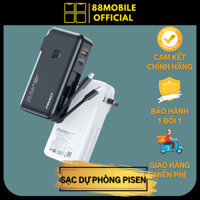 Sạc dự phòng Pisen Quick High Power Box 10.000mAh sạc nhanh 22,5W I Bảo Hành 1 Đổi 1 Trong 12 Tháng I 88Mobile