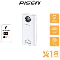 Sạc dự phòng PISEN QUICK Power Cube 20000mAh,sạc nhanh 2 chiều công suất 30W, bảo hành 24 tháng - Hàng chính hãng - PS