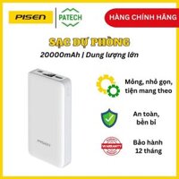 Sạc dự phòng Pisen ZO 20000mAh - (TS-D268) Trắng - Ultra