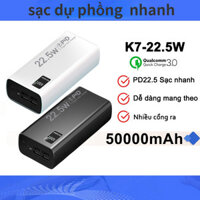 Sạc dự phòng Power bank PD22.5W 10000MAH 30000mah 50000mAh pin dự phòng màn hình Led tích hợp tích hợp