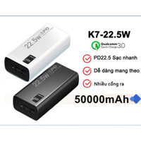 Sạc dự phòng Power bank PD22.5W 10000MAH 30000mah 50000mAh pin dự phòng màn hình Led tích hợp tích hợp