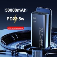 Sạc dự phòng Power bank PD22.5W 10000MAH 30000mah 50000mAh pin dự phòng màn hình Led tích hợp tích hợp