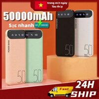 sạc dự phòng PowerBank 50000mAh Màn hình kỹ thuật số di động Đầu vào kép Đầu ra kép Retro Mobile Power Bank Android