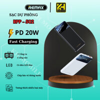 Sạc dự phòng Remax 10.000mAH sạc nhanh PD 20W  RPP-502