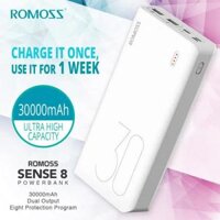 Sạc dự phòng Romoss Sense 8 30.000mAh chính hãng