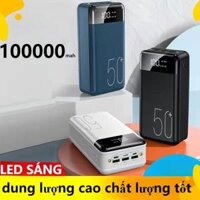Sạc dự phòng sạc nhanh  dung lượng 100000mah 50000mah, pin tích điện cho điện thoại nhỏ gọn