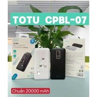 Sạc dự phòng ToTu CPBL07 20000mah Màn hình LED hiển thị phần trăm pin