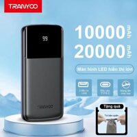 Sạc dự phòng TRANYOO 10000mAh 20000mAh màn hình LED sạc nhanh PD/QC thích hợp cho Samsung Xiaomi