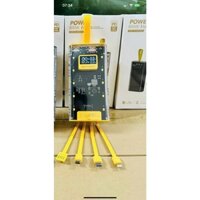 Sạc dự phòng trong suốt Power bank 20000mah với 4 cổng sạc nhanh  PD 120W, pin dự phòng sẵn 4 đầu dây cực bền