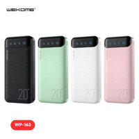 Sạc Dự Phòng WK DESIG WP-163 20000mAh Có Màn Hình Hiển Thị Pin