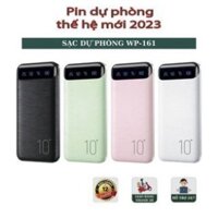 Sạc dự phòng WP-161 10000mAh chính hãng,pin dự phòng màn hình led dung lượng lớn tích hợp sạc nhiều thiết bị cùng lúc -