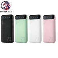 Sạc dự phòng WP 163 chính hãng 20000mah có màn hình hiển thị % pin