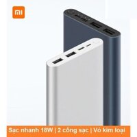 Sạc dự phòng Xiaomi 10000mAh Gen 2 Bản Sạc Nhanh 2021 – Xiaomi Mi 18W