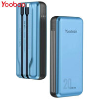 Sạc Dự Phòng Yoobao 20000mAh Sạc Nhanh Tích Hợp Dây Sạc - YOOBAO LC6