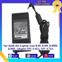 Sạc dùng cho Laptop Asus K40 K40I K40ID K40IL Adapter 19V-3.42A, 19V-4.74A - Hàng Nhập Khẩu New Seal