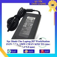 Sạc dùng cho Laptop HP WorkStation 19.5V-7.7A, 150W CHÂN KIM TO size 7.45.0 mm - Hàng Nhập Khẩu New Seal