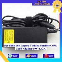 Sạc dùng cho Laptop Toshiba Satellite C650 C655 Adapter 19V-3.42A - Hàng Nhập Khẩu New Seal