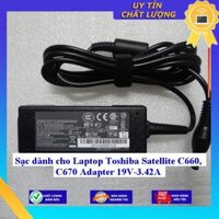 Sạc dùng cho Laptop Toshiba Satellite C660 C670 Adapter 19V-3.42A - Hàng Nhập Khẩu New Seal