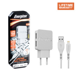 Sạc Energizer Lifetime Warranty AC2CEULLIM