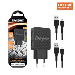 Sạc Energizer Lifetime Warranty AC2BEULCMM