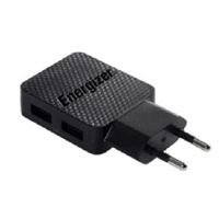 Sạc Energizer Lifetime warranty 2.4A 2USB kèm cáp USB-C2.0-AC2BEULCMM