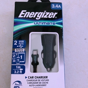 Sạc Energizer UL MicroUSB 3.4A DCA2CUMC3