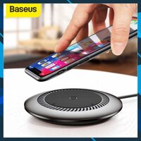 Sạc không dây cho iPhone X XS Max S9 Note 9 Baseus Automatic Radiating Wireless Charger Qi Fast Wireless Charging Pad -Hàng Chính Hãng