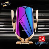 Sạc Không Dây KISSCASE Giá Đỡ Điện Thoại Trên Xe Hơi Dành Cho iPhone 11 Giá Đỡ Điện Thoại Cảm Biến Hồng Ngoại Giá Đỡ Điện Thoại Kẹp Tự Động Bộ Sạc