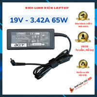 Sạc Laptop Acer 19V - 3.42A 65W Dùng cho Acer Aspire, TravelMate, Gateway, eMachines, Ferrari - Adapter Acer New - ZIN