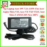 Sạc Laptop Acer 19V 7.1A 135W Cho Acer Nitro V15, Acer VX VX5 VX15, Acer Nitro 5 AN515 ZIN New 100%