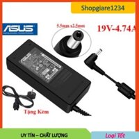 Sạc Laptop Asus 19V/ 4.74A đầu to 5.5 x 2.5mm zin cao cấp - sạc máy tính asus - sạc asus chân to / chân thường