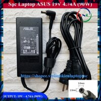 Sạc Laptop Asus 19V  4.74A  90W (ADAPTER Asus 19V  4.74A  90W) KÈM DÂY NGUỒN PHỤ KIỆN LAPTOP