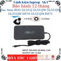 Sạc laptop Asus ROG GL551J GL551JW GL551JM GL551JW-DS74 GL551JM-EH71- Sạc 19V-6.32A-120W-ZIN chân thường(5.5*2.5mm)