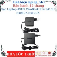 Sạc Laptop ASUS VivoBook S14 S410U S406UA S410UA Sạc 19V-2.37A/3.42A-45W/65W- vuông chân nhỏ(4.0*1.35mm)