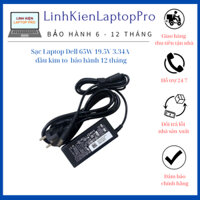 Sạc Laptop Dell 19,5V 3,34A, 65W chân kim to Latitude Series E6410 E6430 E6430 E6440 E7440 E7450 E7470 Zin Mới 100%