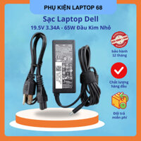 Sạc Laptop Dell 65W 19.5V 3.34A Đầu Kim Nhỏ Dùng Cho Inspiron 13 14 15,3000 5000 7000 3451 3458 5558 5559 7778