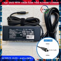 Sạc Laptop Dell chân tròn nhỏ 90w dành cho máy có VGA - Card rời 5568 5559 5565 5566 5567 5578 3559 3558 3567 XPS 13 PHỤ