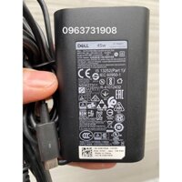 Sạc laptop Dell XPS13 9350 9370 9380 chính hãng zin bóc máy DELL