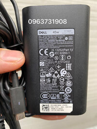 Sạc laptop Dell XPS13 9350 9370 9380 chính hãng zin bóc máy DELL