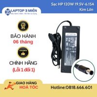 Sạc laptop HP 120w kim tròn lớn