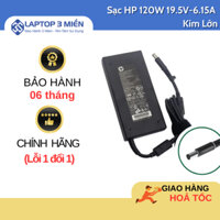 Sạc Laptop HP 120W (19.5V-6.15A) Kim Lớn Zin Chính Hãng