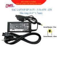 Sạc laptop HP 18.5V-3.5A 65W (Đầu Vàng) Compaq Evo N110 N150 N200 N400c N410c N600c N610c N620c N800 N800c N800v N800w