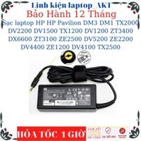 Sạc laptop HP HP Pavilion DM3 DM1 TX2000 DV2200 DV1500 TX1200 DV1200 ZT3400 DX6600 ZT3100 ZE2500 DV5200 ZE2200 DV4400