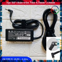 Sạc Laptop HP tốt 19.5V - 3.33A - 65W chân kim xanh nhỏ 4.5x3.0mm (Adapter HP tròn nhỏ ZIN) PHỤ KIỆN LAPTOP