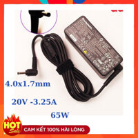 Sạc Laptop Lenovo 20V - 3.25A- 65W Chân 4.0*1.7mm, Tặng Kèm Dây Nguồn, Bảo Hành 12 Tháng